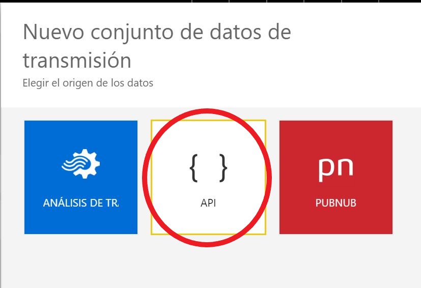 Seleccionar la opción API