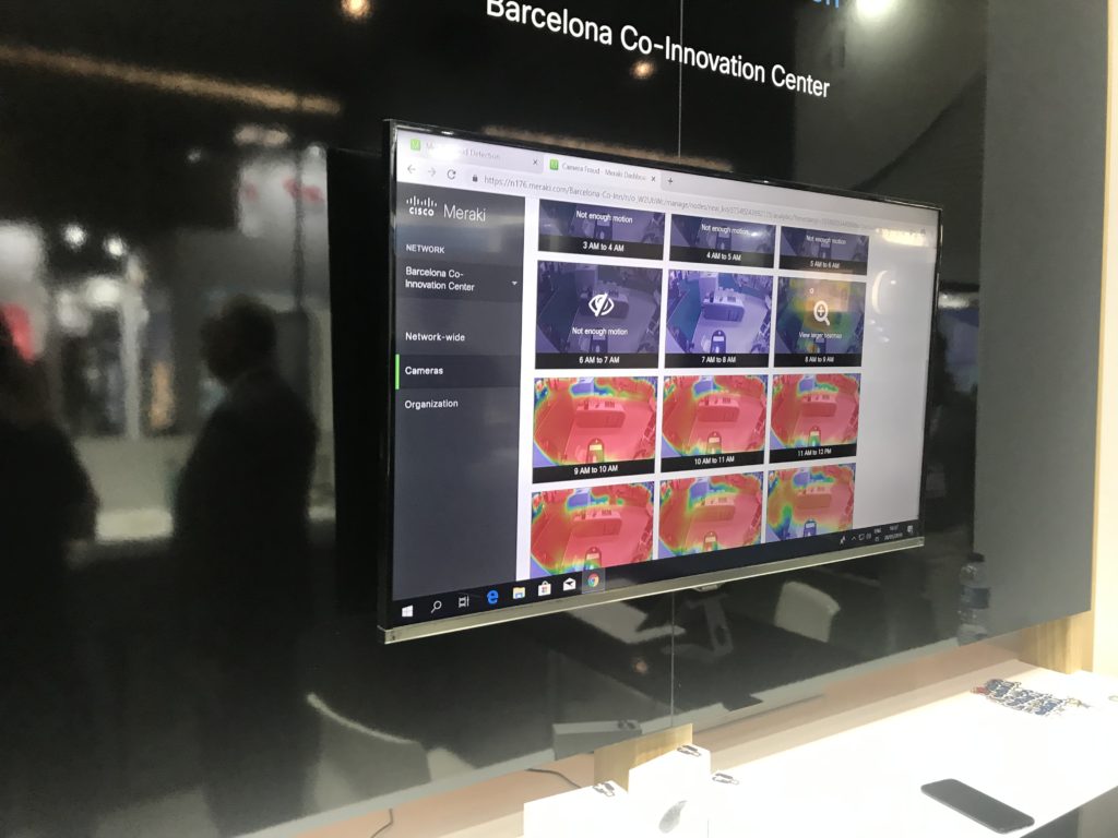 Meraki genera mapas de calor en base a sus movimientos.