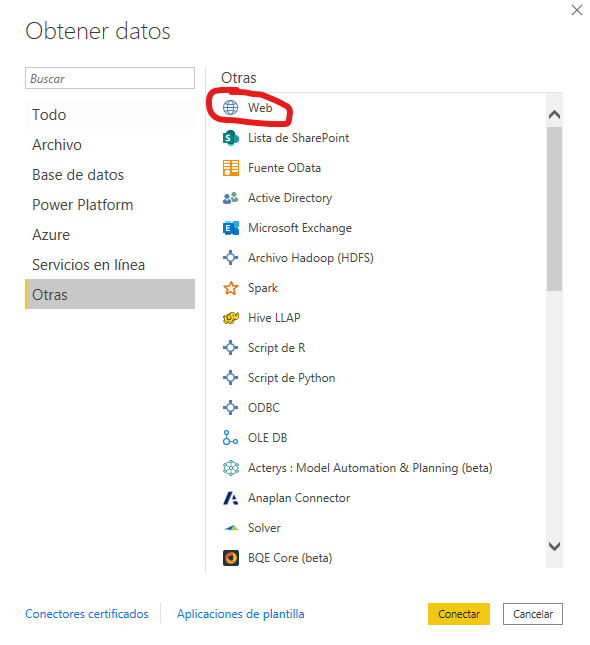 Obtener Datos WEB